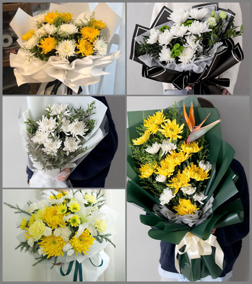 山东青岛平度市仁兆镇西二甲村白事花束代送